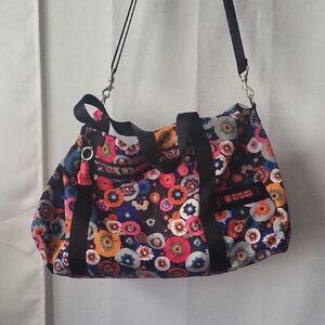 Kipling Ferra weekender Abstract Flower duffel bag